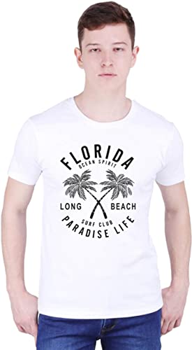 Buy Flurida Long Beach Surf Club Paradise Life Men's Black T-Shirt